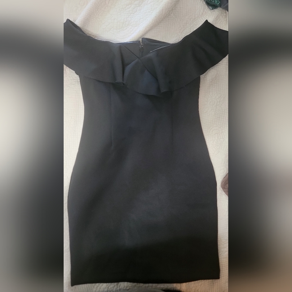 Elegant Black Off-Shoulder Dress